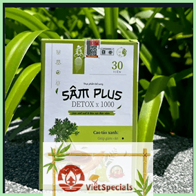 Keo Sam Plus Giam Can - Sam Plus Detox x 1000 - 1 Box of 30 candies