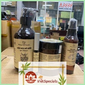 Phuong Anh Herbal Shampoo, Conditioner, and Grapefruit Hair Spray Combo