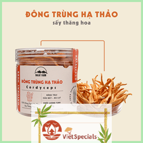 DalatFarm Freeze - Dried Cordyceps Militaris - Box of 15g