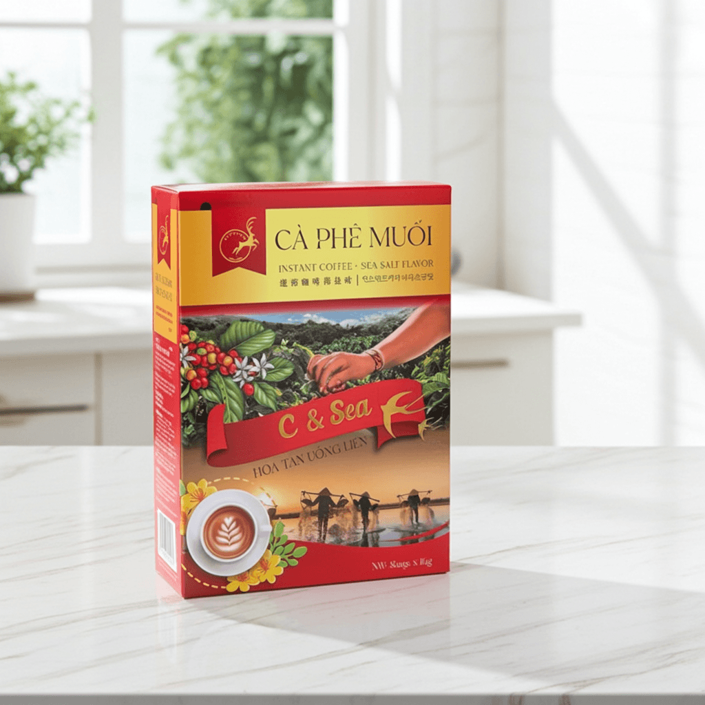 C & Sea Gourmet Salted Coffee Mix 16g 8 Pack