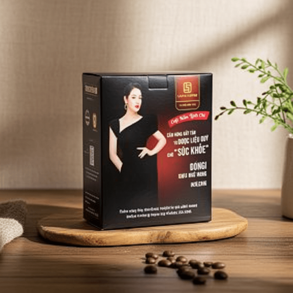 Laura Coffee by Nhật Kim Anh – Instant Coffee with Cordyceps (Box of 10 sachets)
