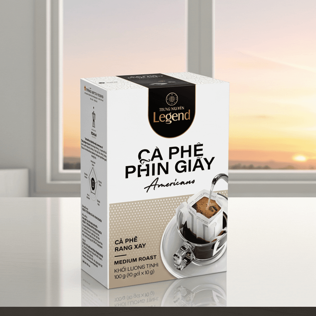 Trung Nguyên Americano Coffee Filter Bags 10 Pack 10g Each