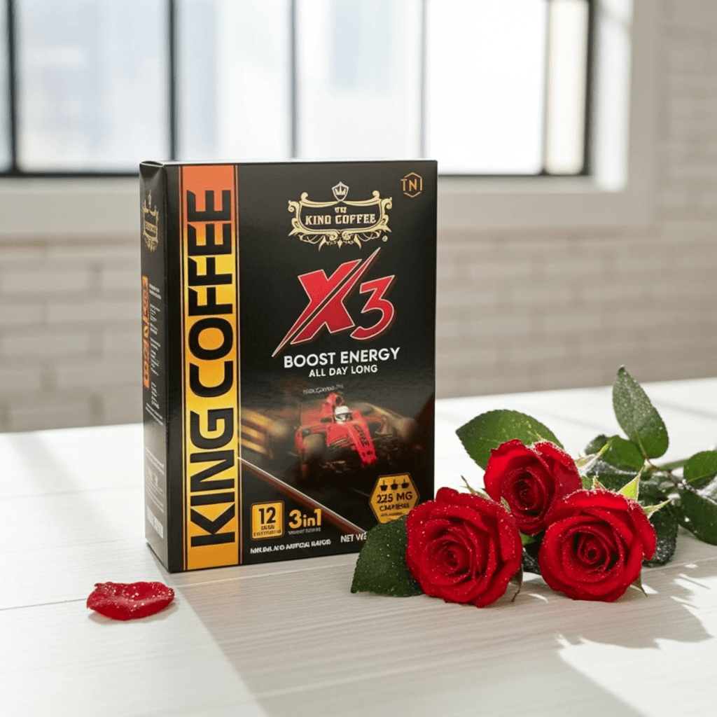 King Coffee 3in1 X3 Instant Coffee Mix 324g (12 Packs of 27g)