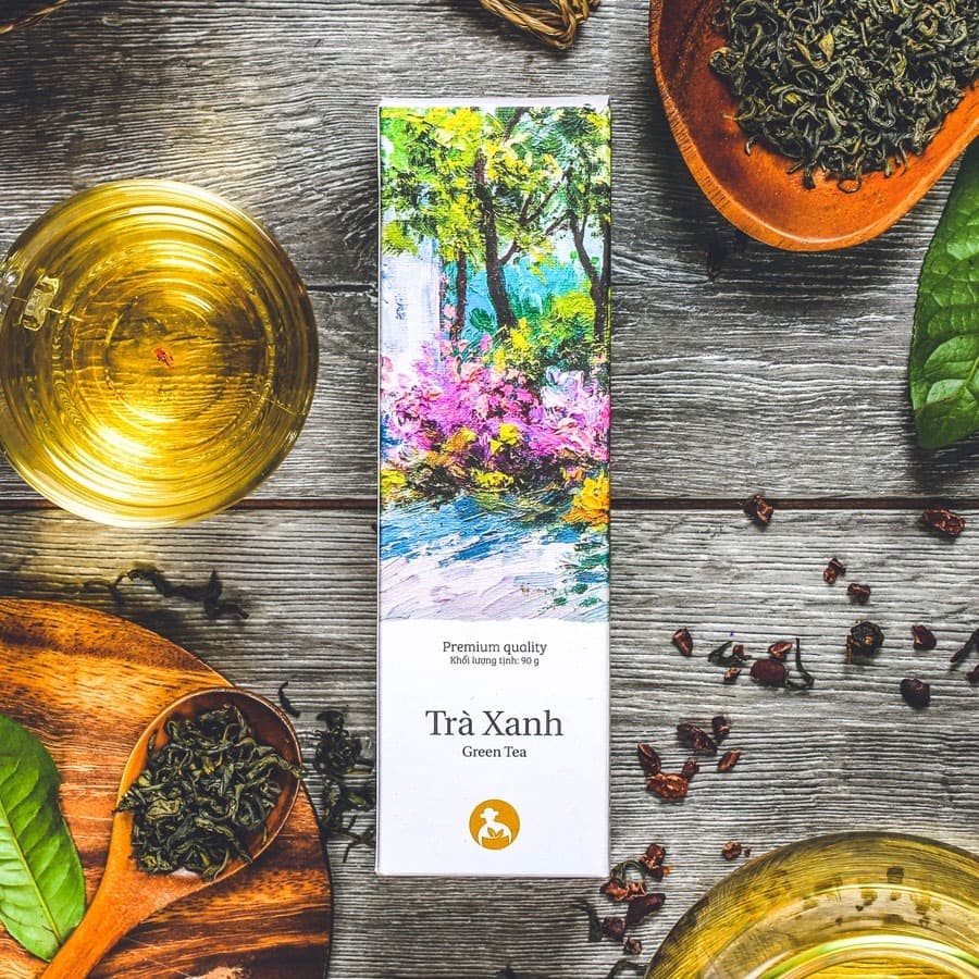 L'angfarm Thai Nguyen Signature Green Tea Premium Quality 90g Tin