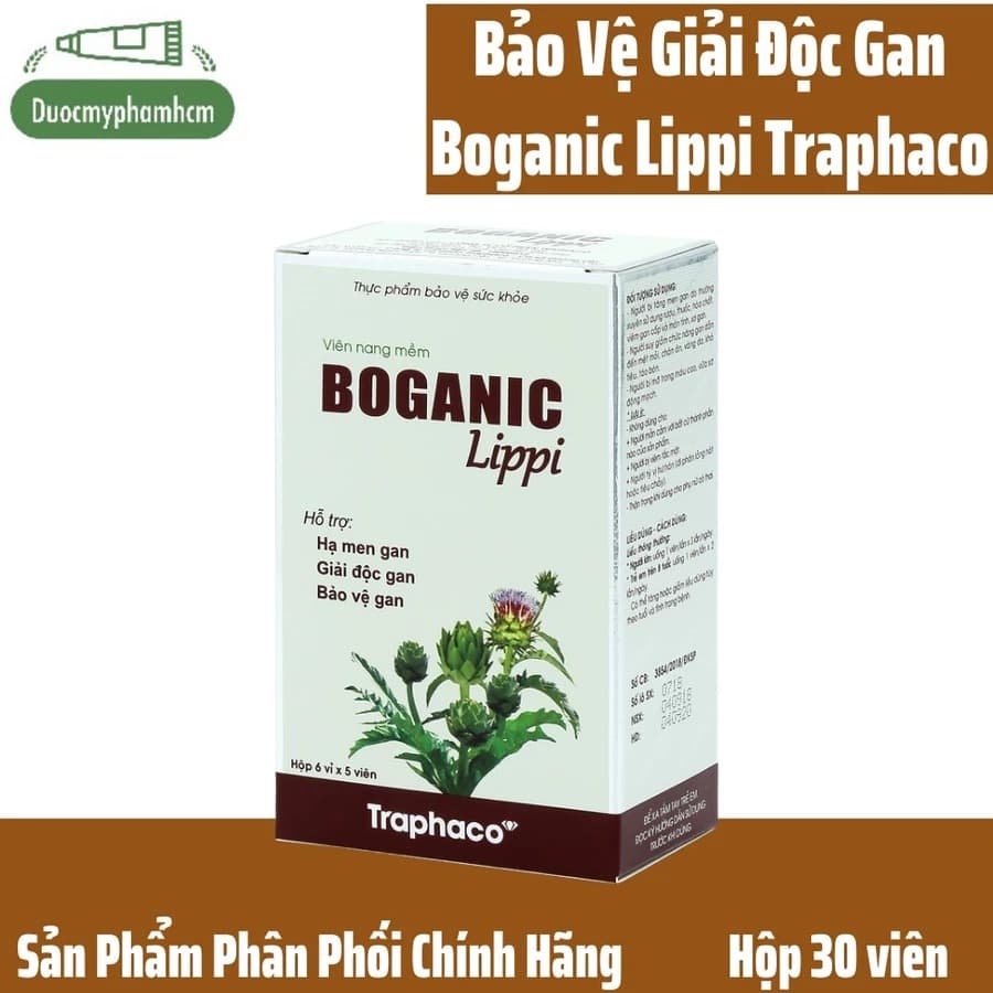 Boganic Lippi Liver Support Supplement Detox Protect 30 Capsules