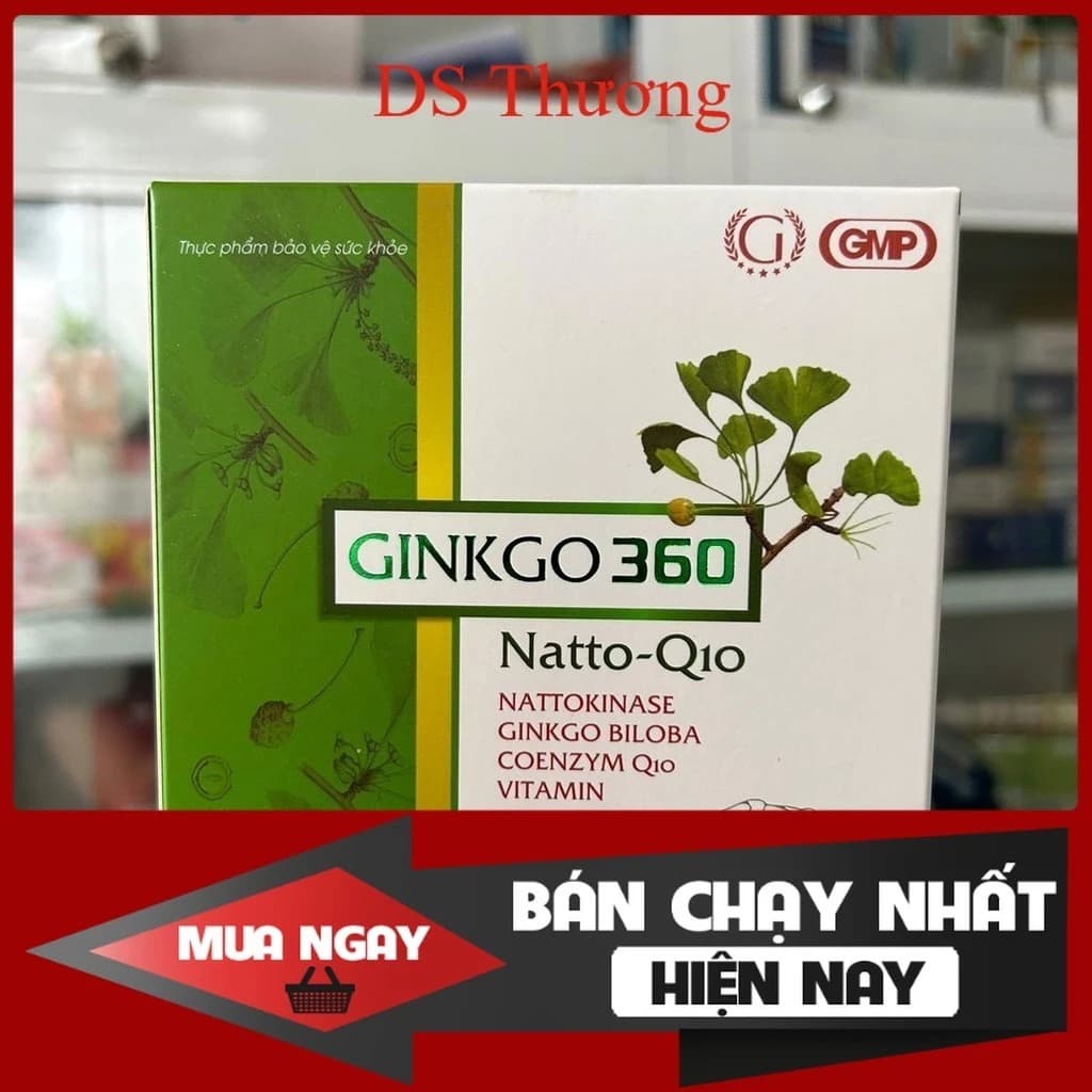 Ginkgo 360 Natto-Q10 Brain Support Circulation Booster 60 Capsules