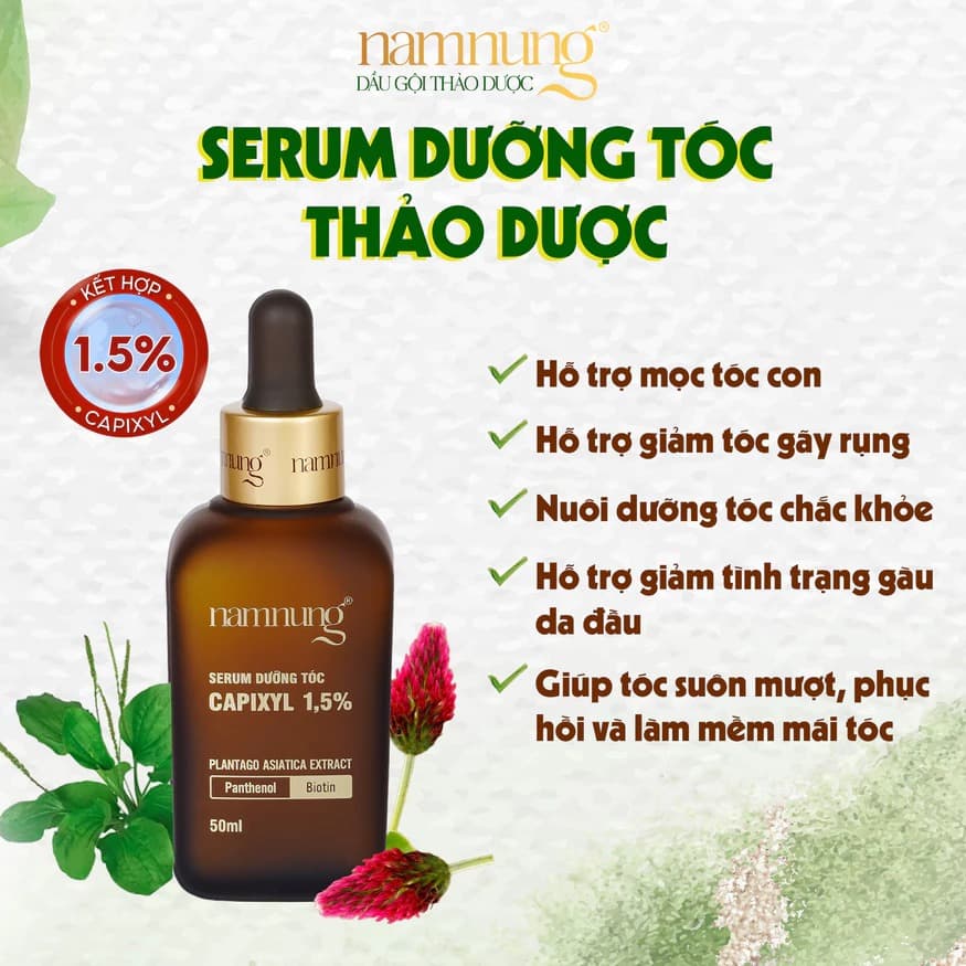 NAMNUNG Herbal Hair Serum Supports Hair Growth & Strength 30ml Serum