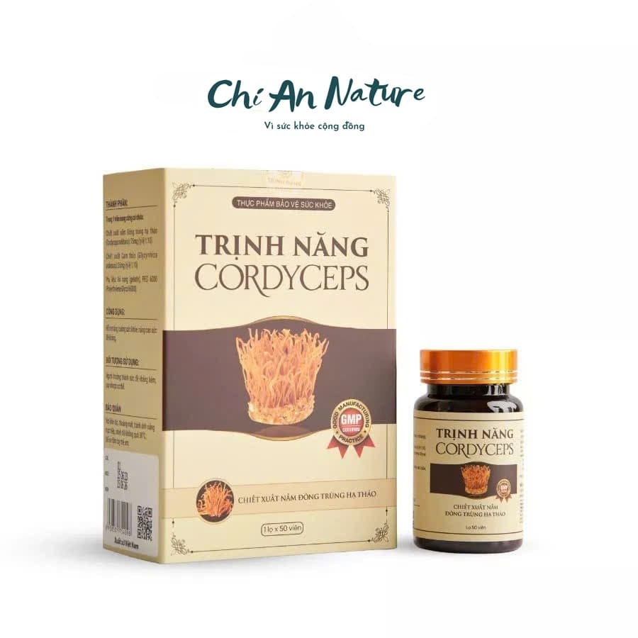 Trinh Nang Cordyceps Supplement Energy Support 50 Capsules