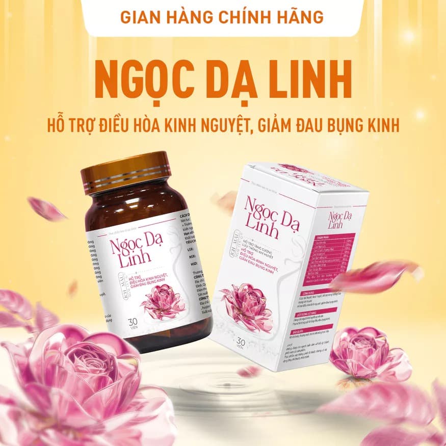 Ngoc Da Linh Blood Circulation & Menstrual Support Supplement 30 Tablets
