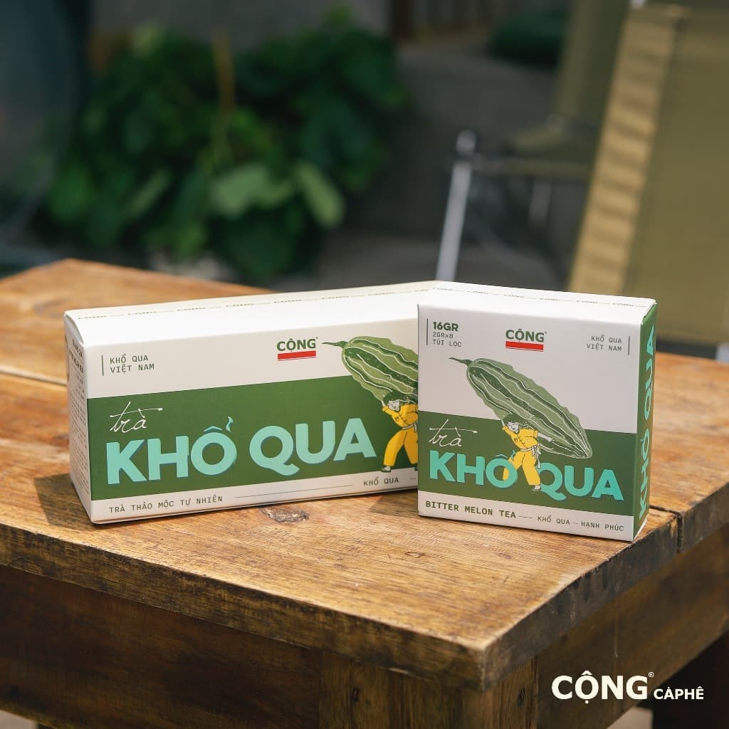 Cong Cafe Bitter Melon Herbal Tea Bags - 20 Pack - Natural Wellness