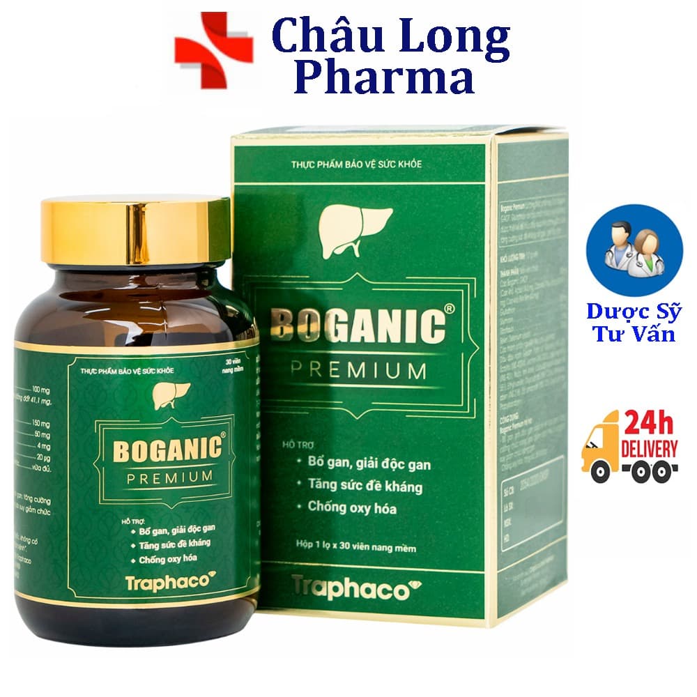Traphaco Boganic Premium Liver Support Detox Antioxidant 60 Capsules