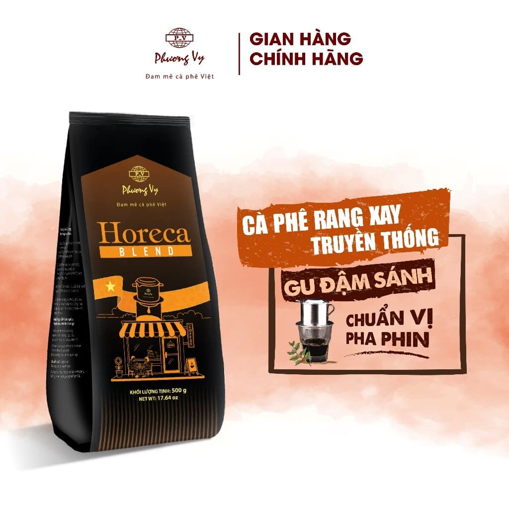 Phuong Vy Horeca Blend Premium Robusta Coffee 500g Medium Roast