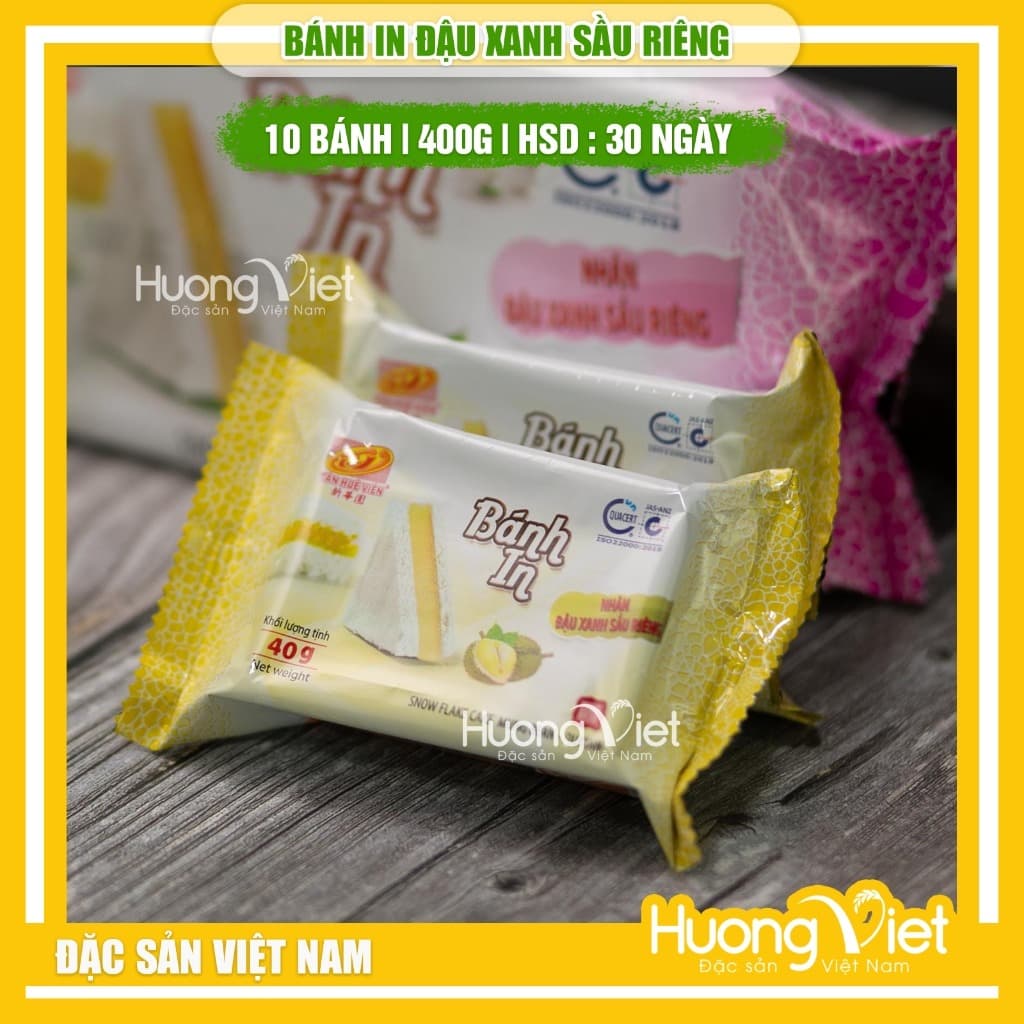 Tan Hue Vien Durian Green Bean Mooncakes 10 Pack Traditional Flavor