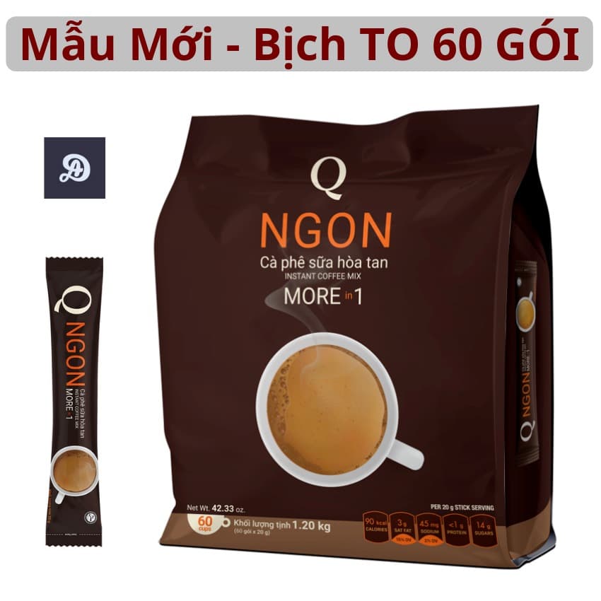 Tran Quang 3in1 Instant Vietnamese Coffee Creamy Rich Flavor 60 Sticks