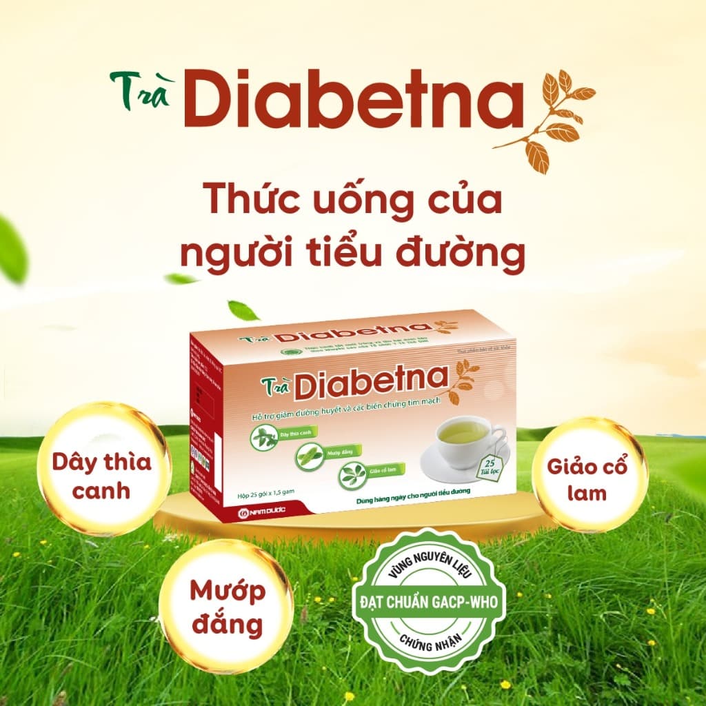 Diabetna Herbal Tea for Blood Sugar & Cholesterol Support 25 Bags Brown