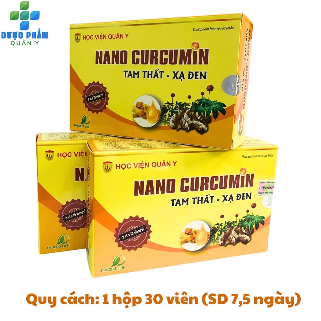 University Medical Academy Nano Curcumin Tam That Xa Den 30 Capsules
