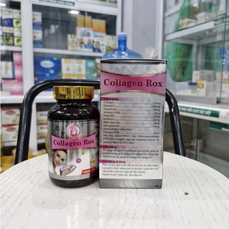 Collagen Rox Premium Collagen & Vitamin Complex Skin Rejuvenation 60 Capsules
