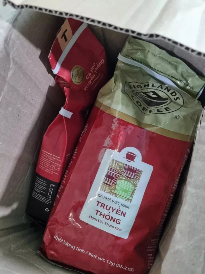 Highlands Coffee Traditional Ground Blend Rich Flavor 1kg