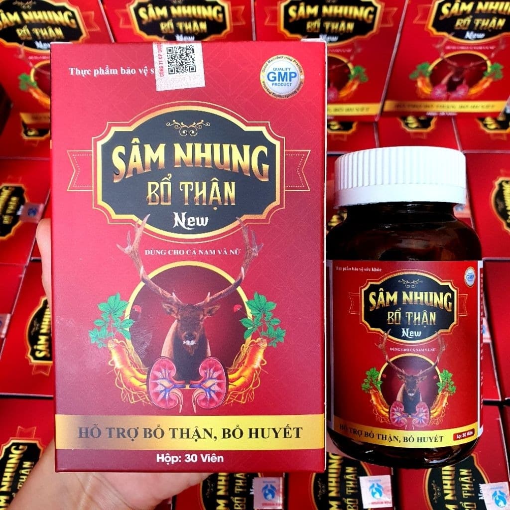 Sam Nhung Bo Than Herbal Supplement Kidney Support 30 Capsules