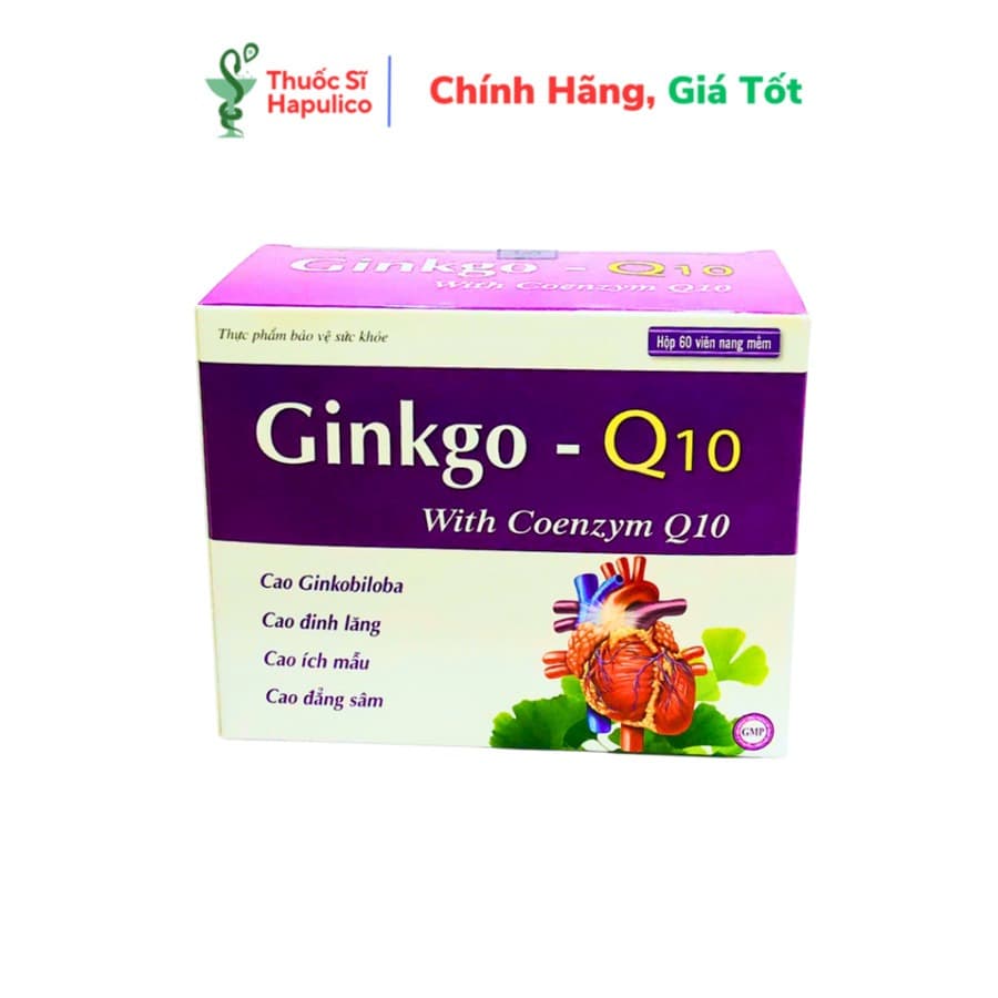 Vinaphar Ginkgo Q10 Brain Support Circulation Booster 60 Softgels