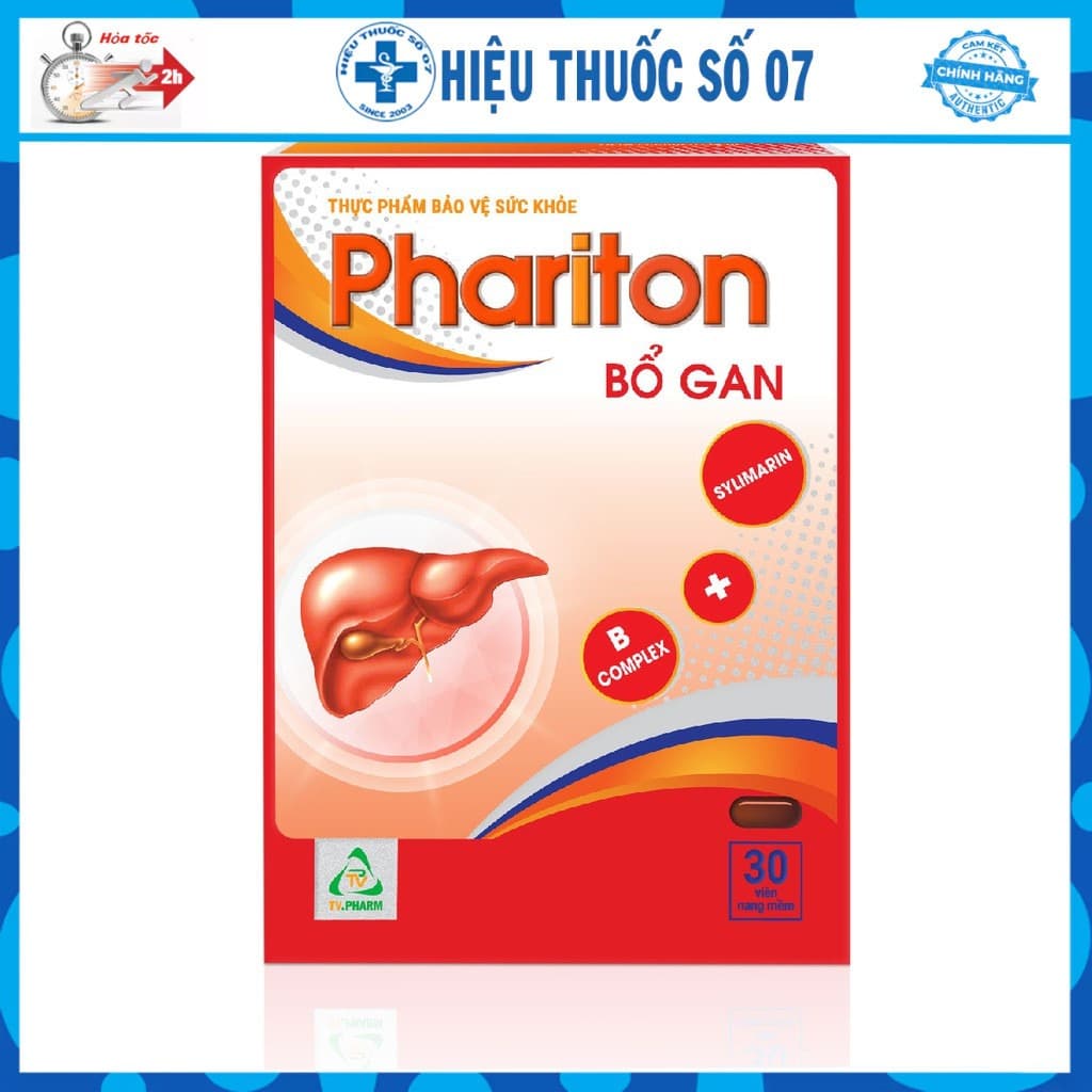 Phariton Sylimarin Liver Support Softgels With B Vitamins 30 Capsules