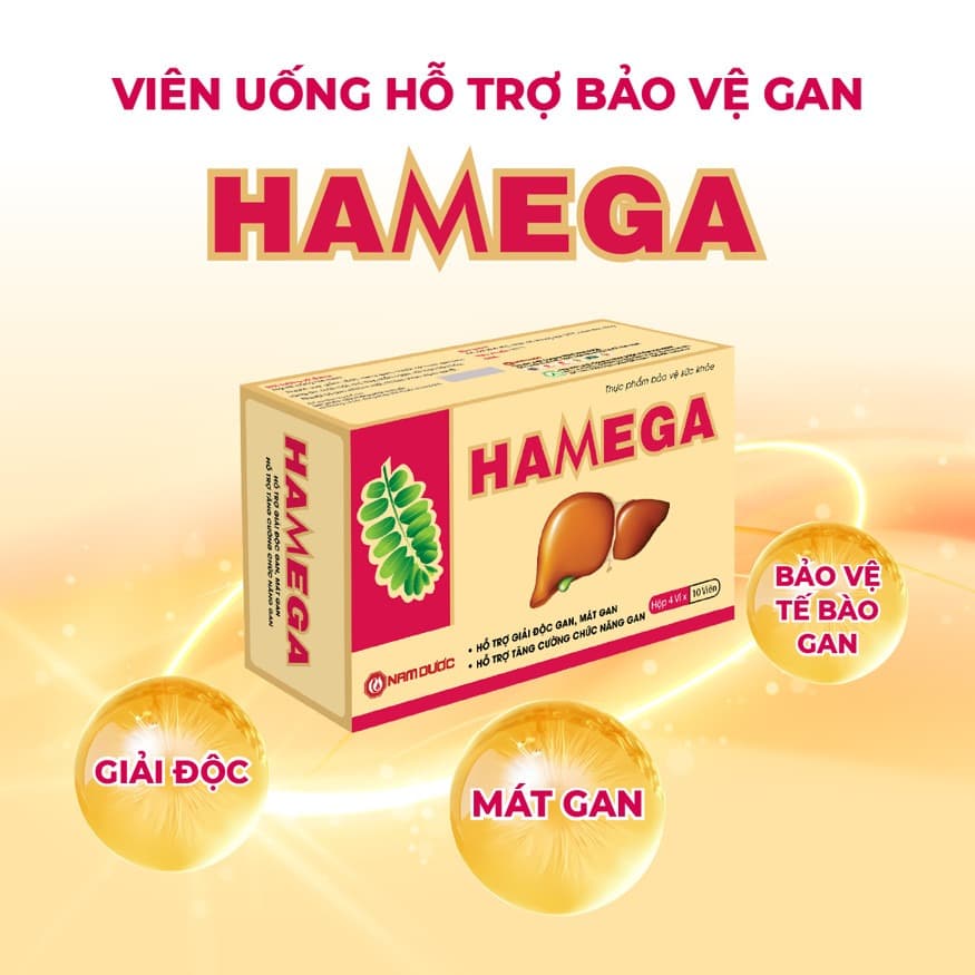 HAMEGA Liver Support Capsules Detox & Protect Liver 40 Capsules Gold