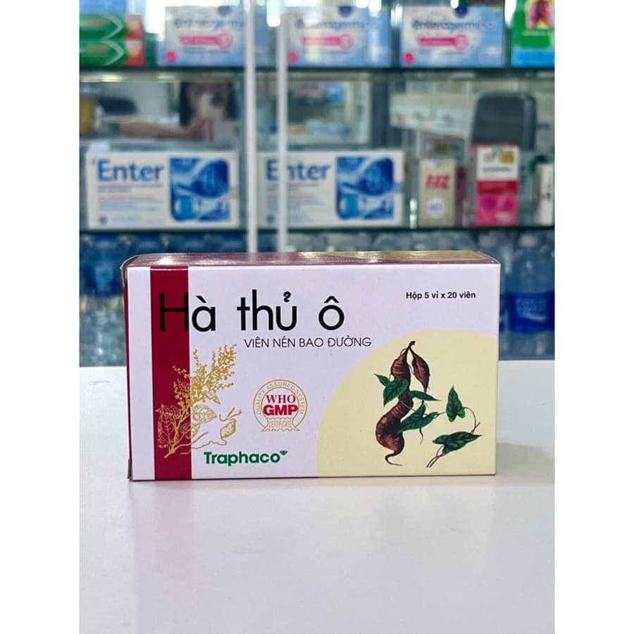 Traphaco Ha Thu O Red Root Extract Tablets 100 Tablets Box