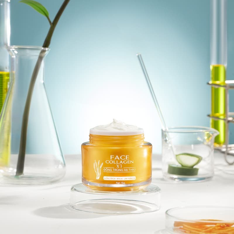 Dong Anh Collagen X3 Face Cream & Serum Set - Hydrating & Brightening