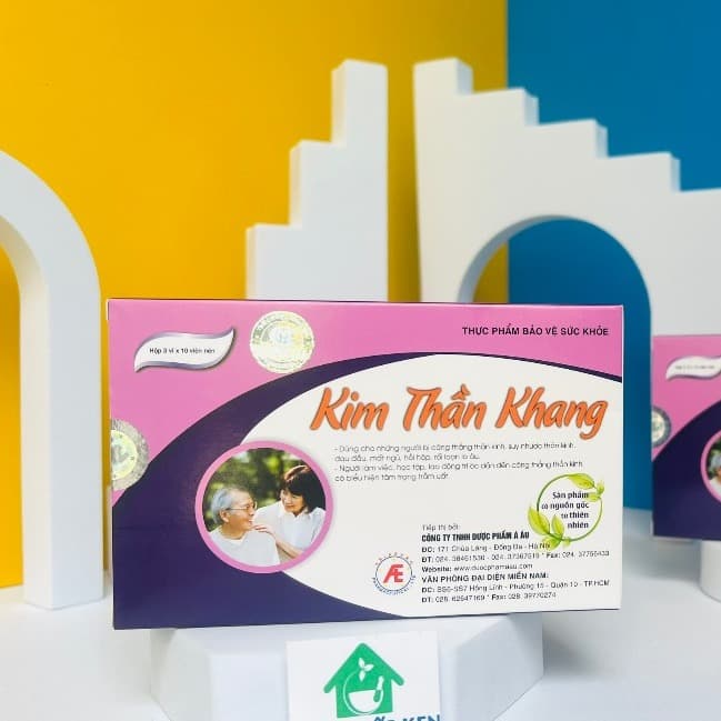 Kim Than Khang Circulation Support Supplement Stress Relief 30 Capsules