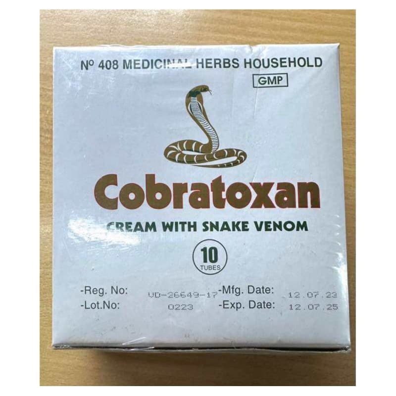 Cobrathoxan Snake Venom Joint Pain Relief Cream 20g Tube Combo 10