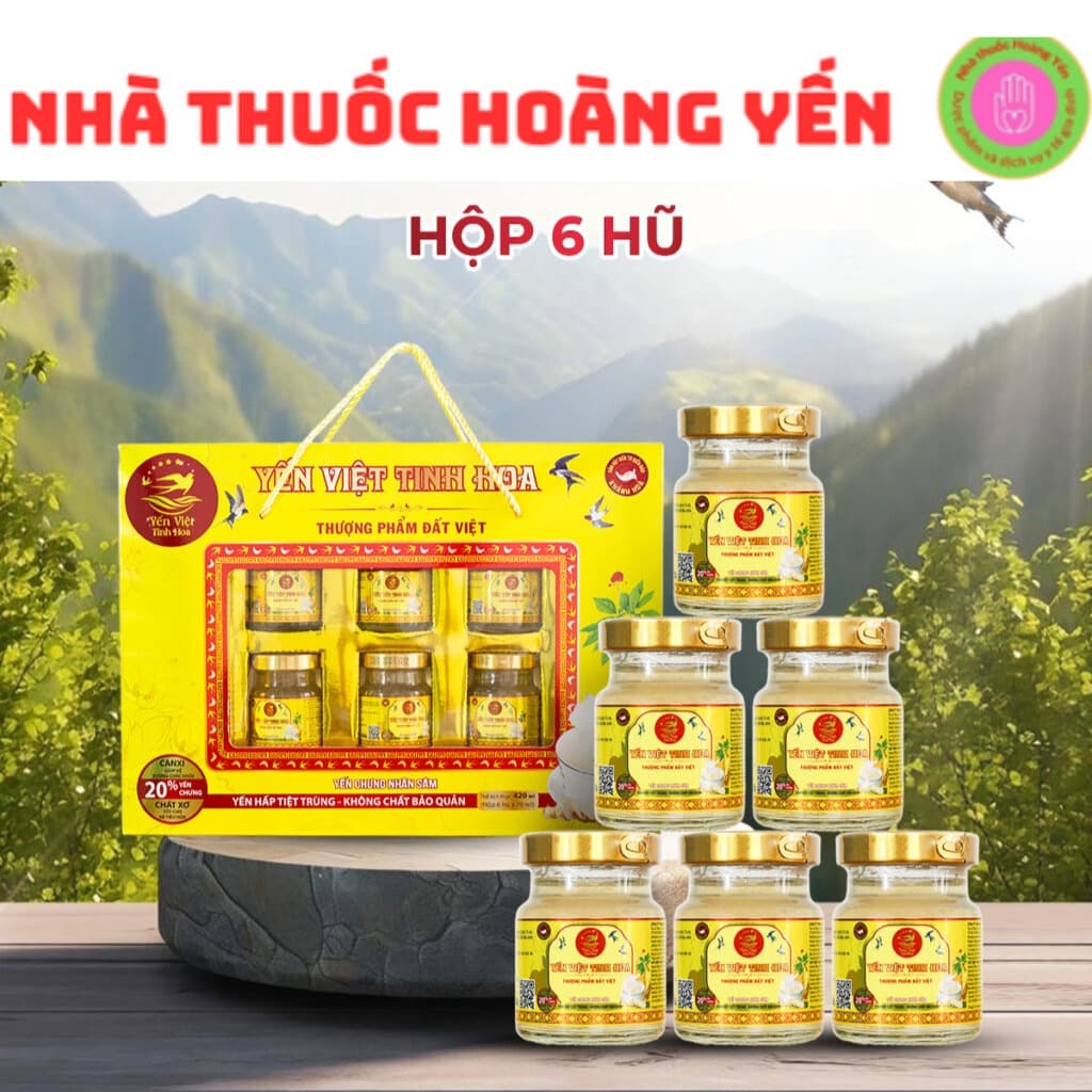 Premium Vietnam Bird's Nest 20% Pure Extract 6 Jars 4 Flavors