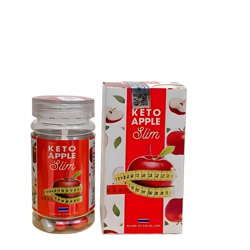 Keto Apple Slim Herbal Tea Weight Loss Support 30 Pills Natural Formula