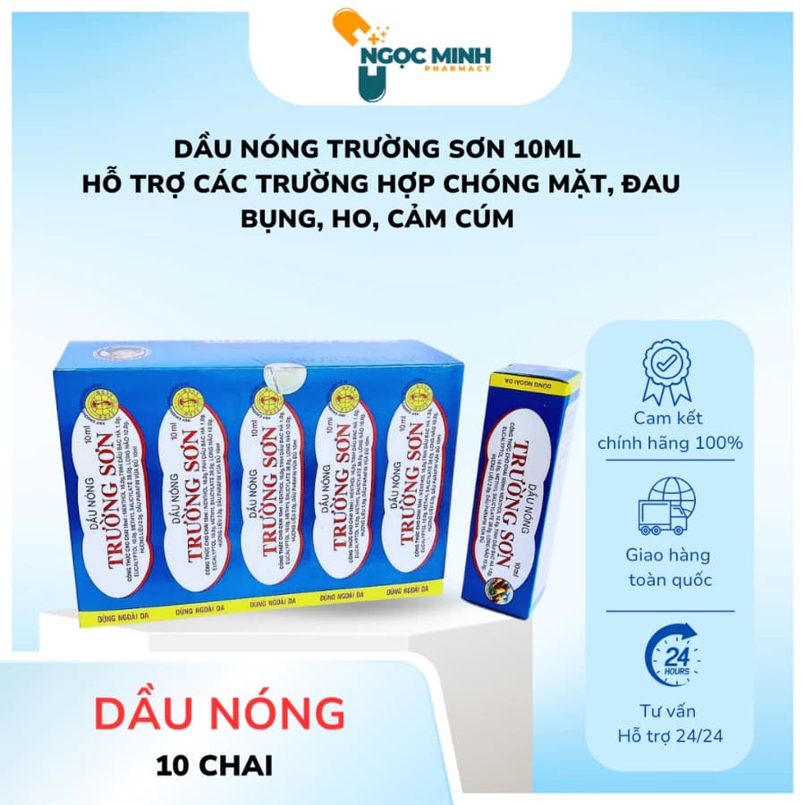 Truong Son Pain Relief Oil Soothing Joint Muscle Support 10ml (Combo 10)
