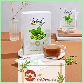 Sbody Green Coffee - Weight Loss Support Green Coffee - Box of 12 Sachets x 15g