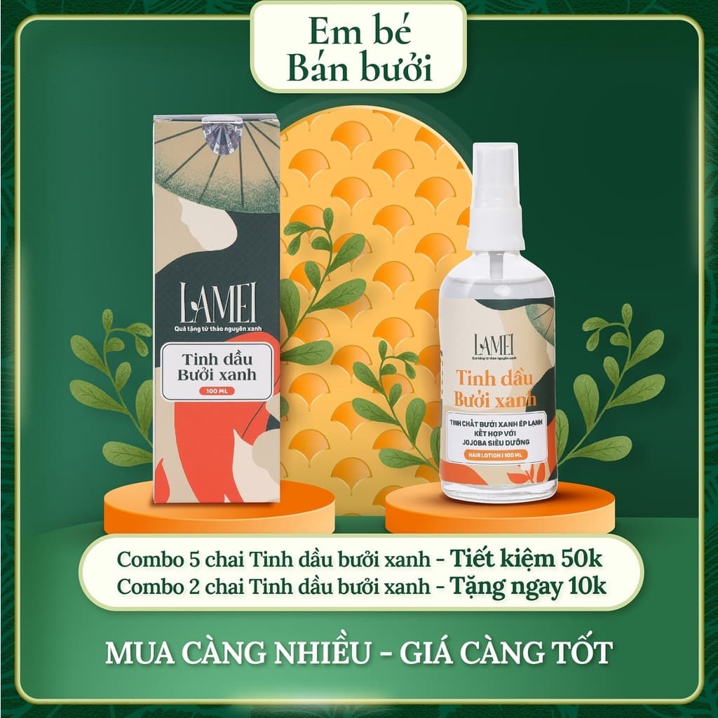 Lamei Grapefruit Essential Oil Hair Growth Treatment 100ml Natural Care