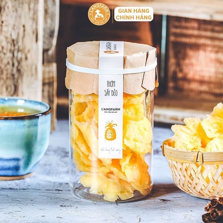 L'angfarm Soft Dried Pineapple Natural Flavor 200g Jar