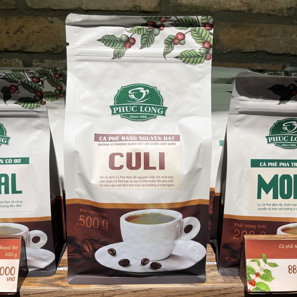 Premium Culi Coffee Beans 100% Pure Rich Flavor High Caffeine 250g