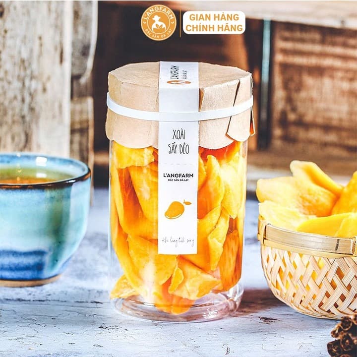 L'angfarm Soft Dried Mango Natural Sweetness 200g Jar Tobita
