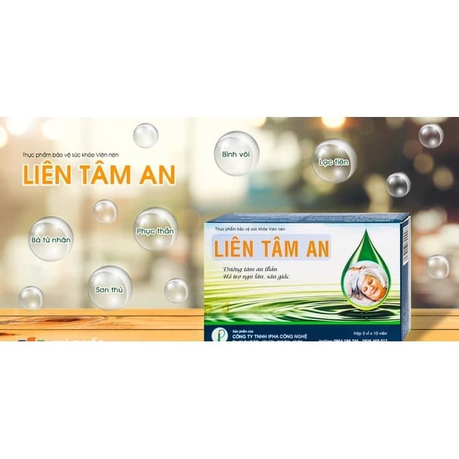 Lien Tam An Herbal Sleep Support Tablets Natural Relaxation 30 Count
