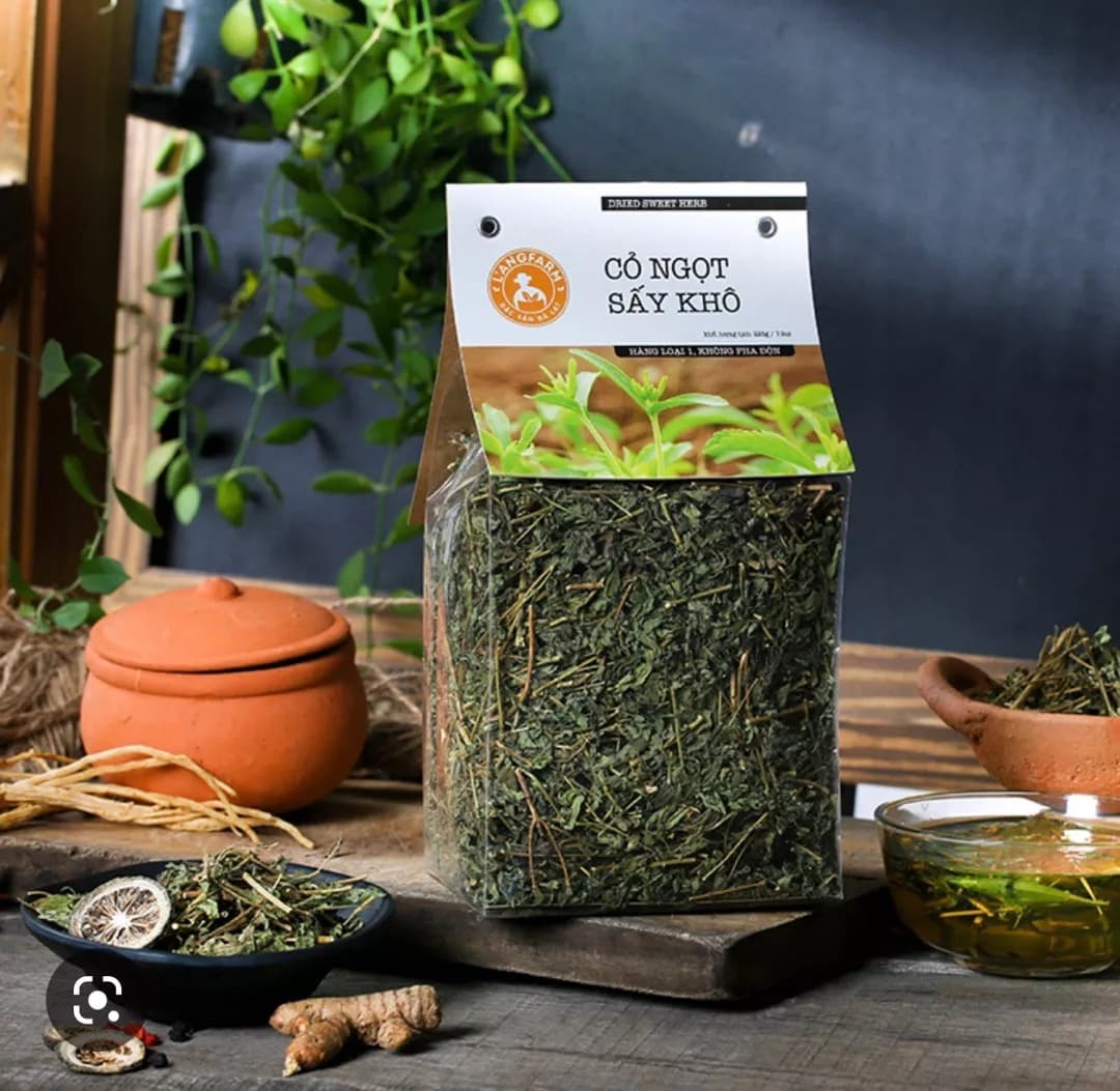 L'angfarm Dried Stevia Leaf Natural Sweetener 225g Pack Premium Herb