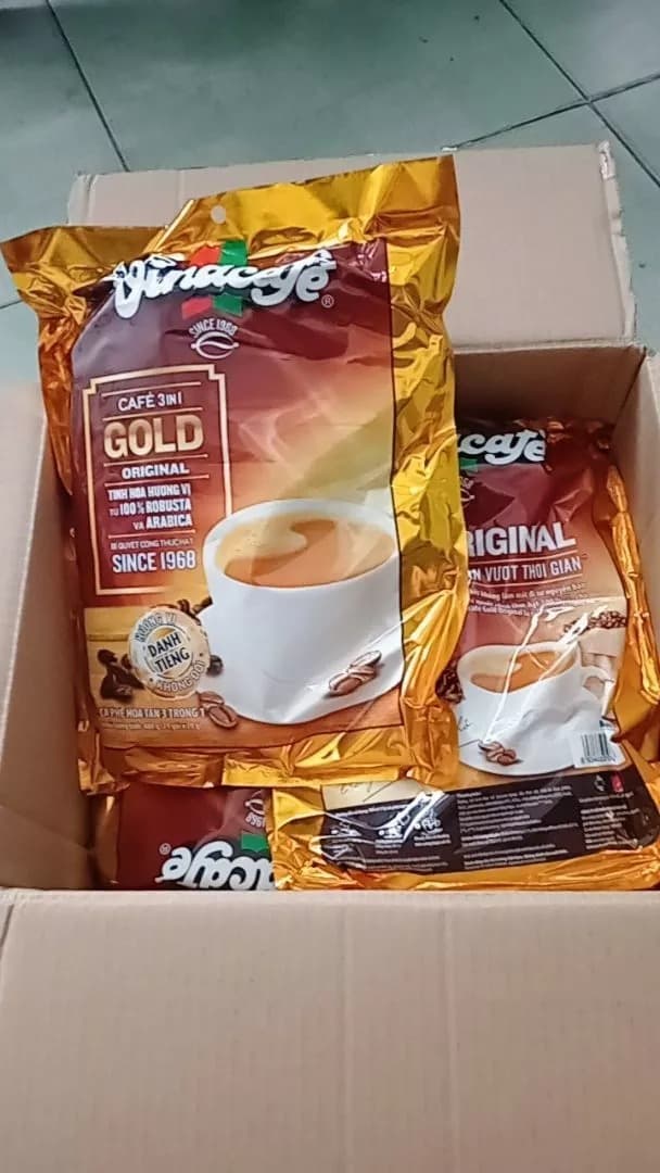 VinaCafé 3in1 Gold Original Instant Coffee 24 Packets 20g Each