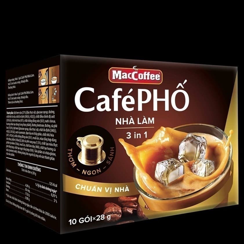 MacCoffee Café Phố Nhà Làm Premium Roasted Coffee 10-Pack 280g