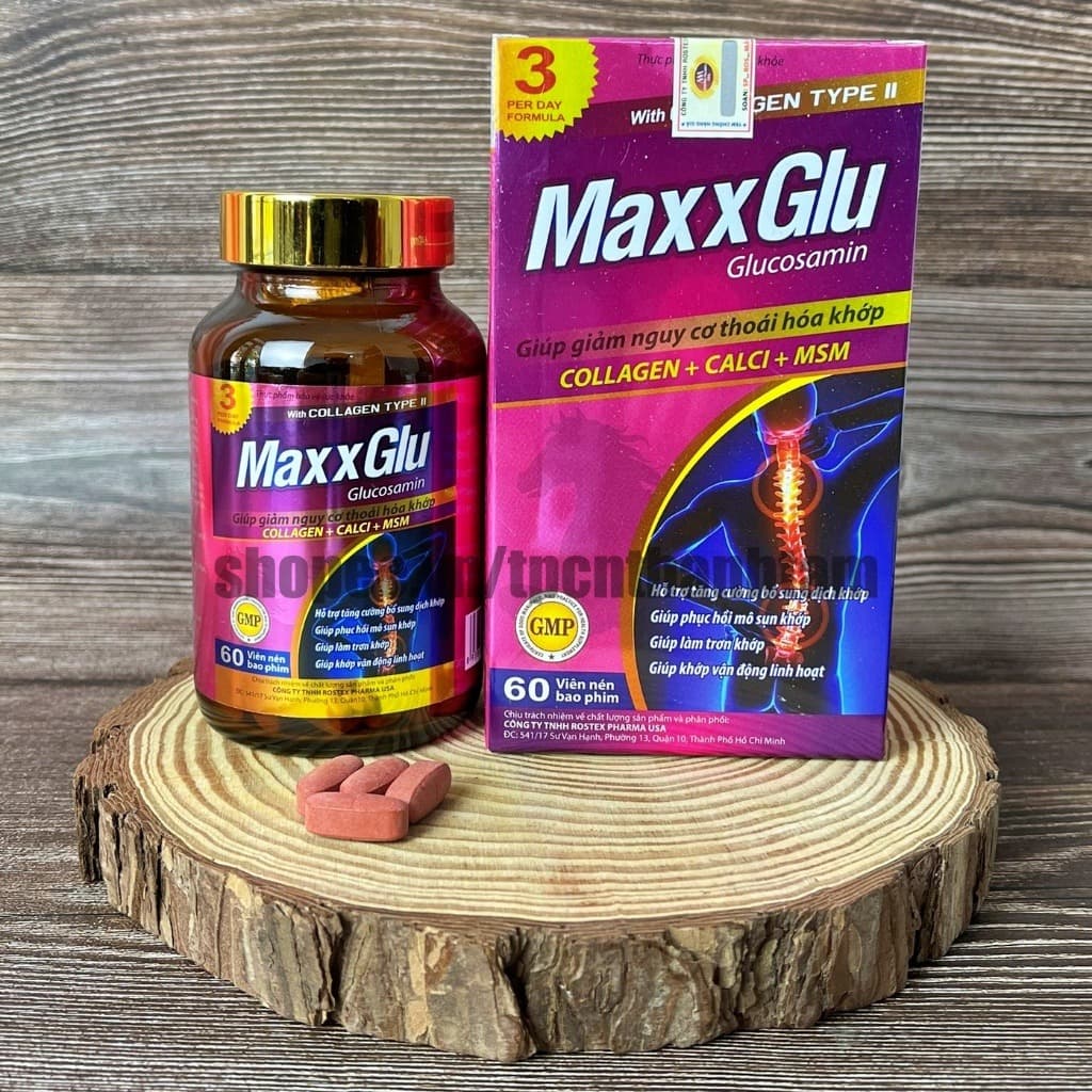 MAXXGLU Glucosamine Joint Support Supplement 3x Daily 60 Capsules