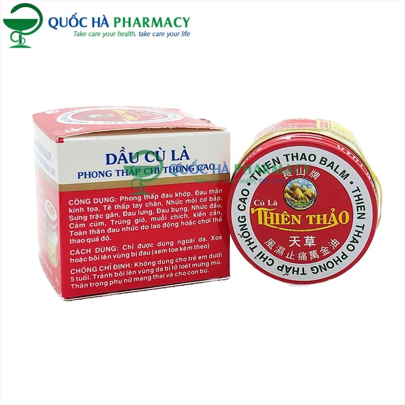 Thien Thao Eucalyptus Pain Relief Balm Menthol Cooling 30g Jar