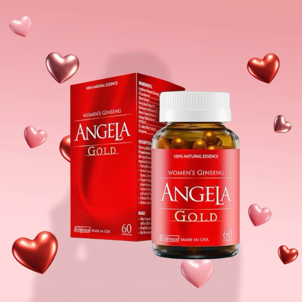 Angela Gold Ginseng Women's Health Support 60 Capsules