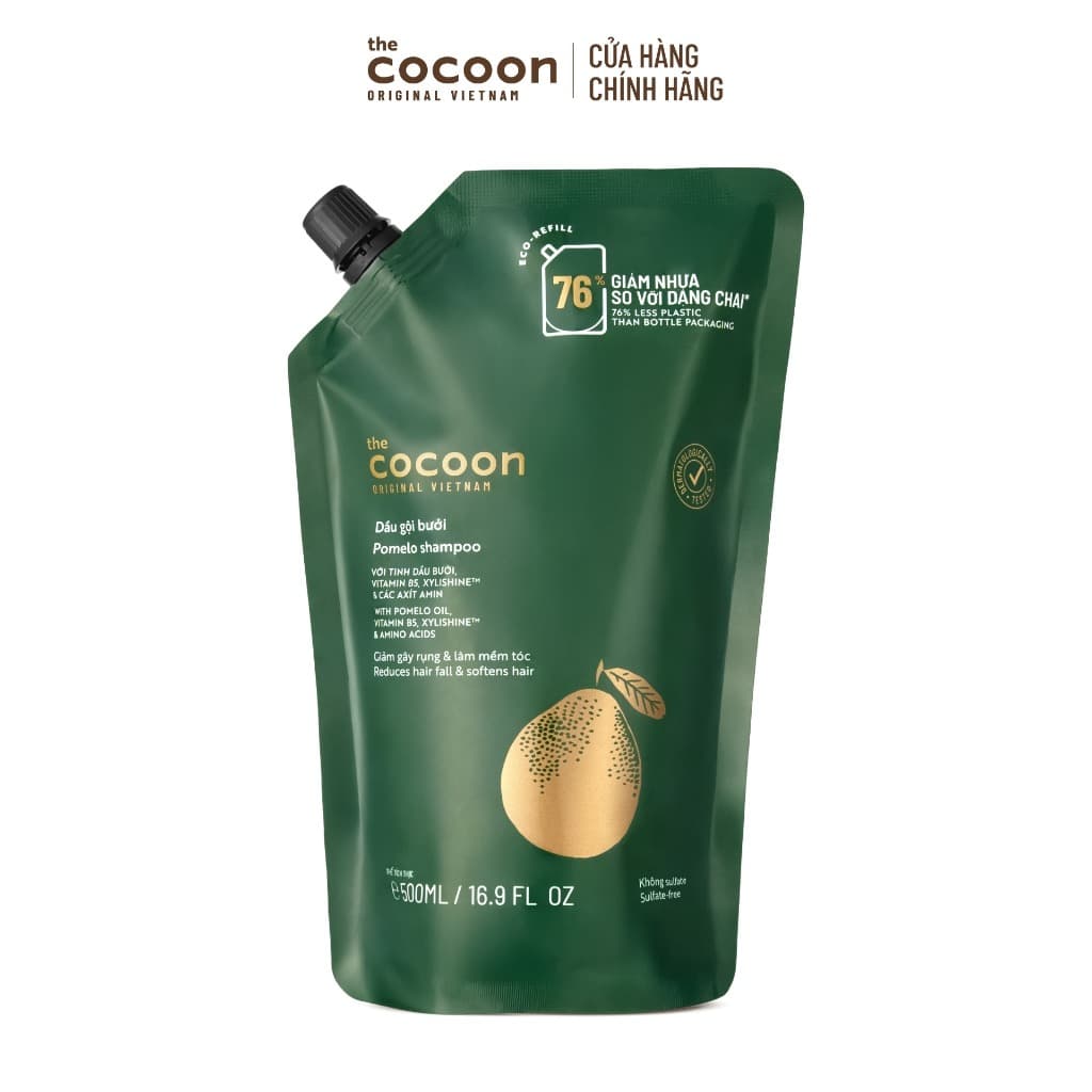 Cocoon Premium Grapefruit Oil Shampoo With Vitamin B5 500ml - Sulfate Free