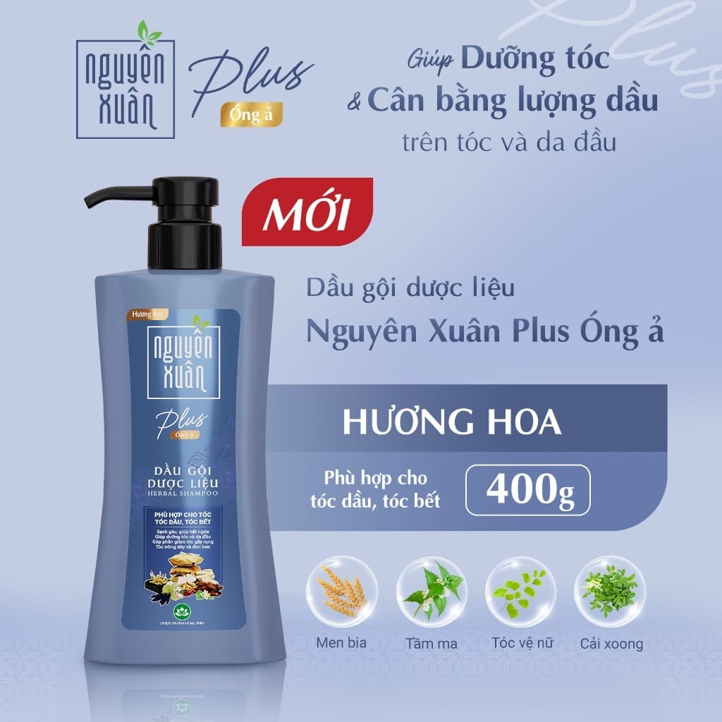 Nguyen Xuan Plus Herbal Shampoo Anti-Dandruff Volumizing 400g