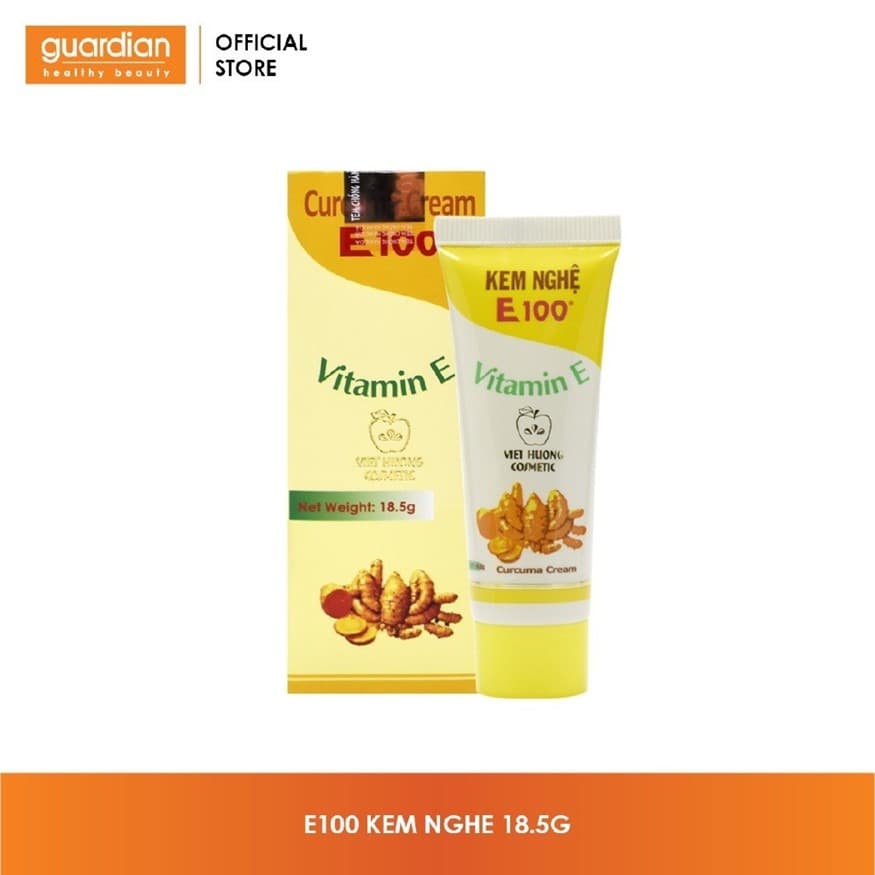 E100 Turmeric Acne Cream Scar Fading Support 18.5g Natural Skincare Combo 4